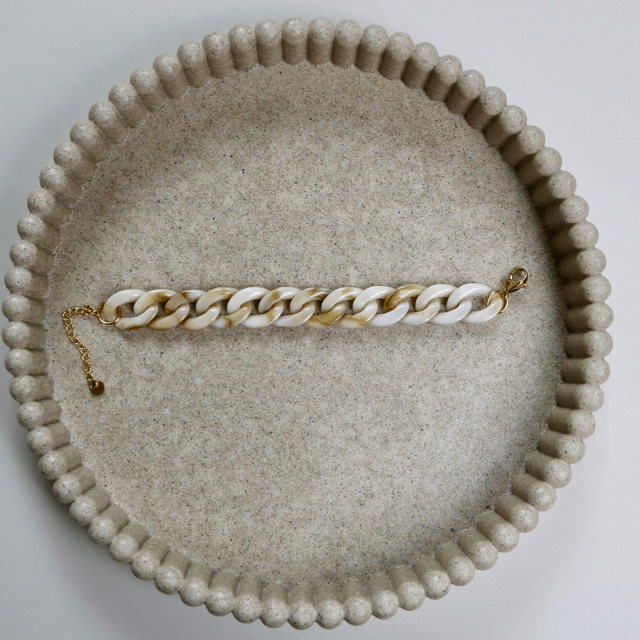 Bracelet mailles acryliques