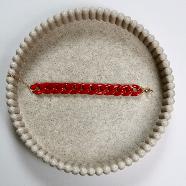 Bracelet mailles acryliques