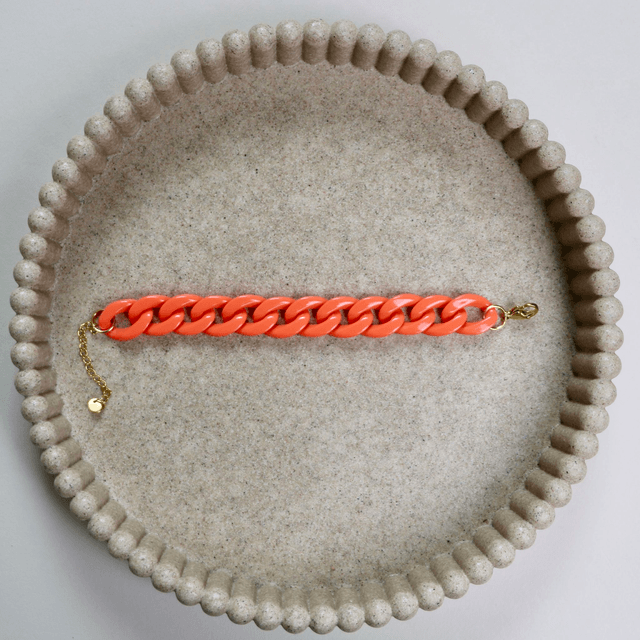 Bracelet mailles acryliques