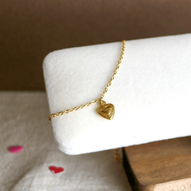 Bracelet cœur doré
