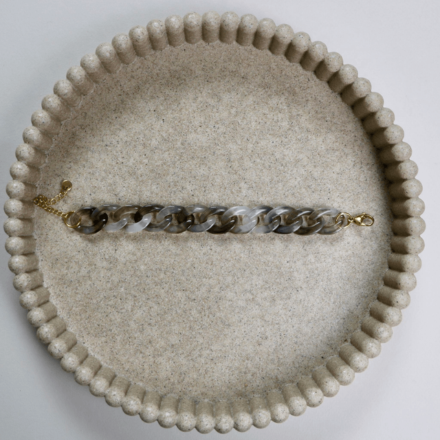 Bracelet mailles acryliques