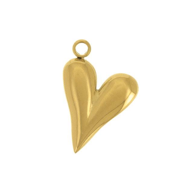 46 - Breloque coeur bombé