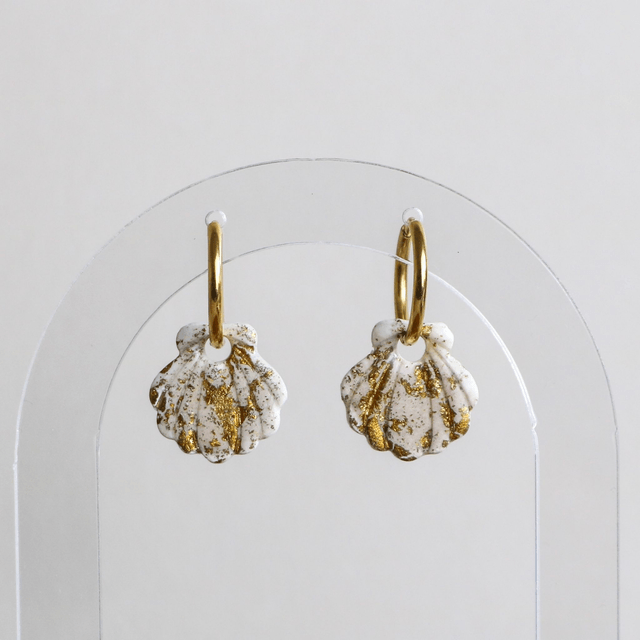 Boucles d'oreilles coquillages