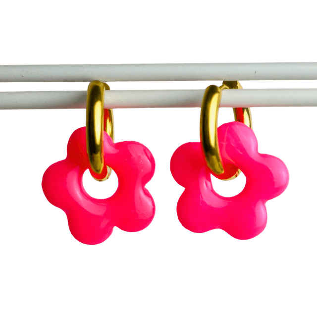 Fleurs Azea rose fluo