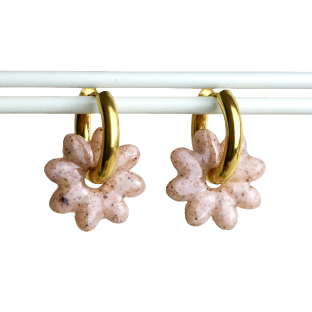 Fleurs marguerite beige effet stone