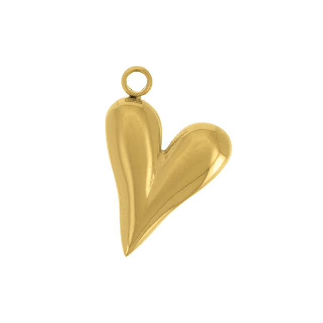 46 - Breloque coeur bombé